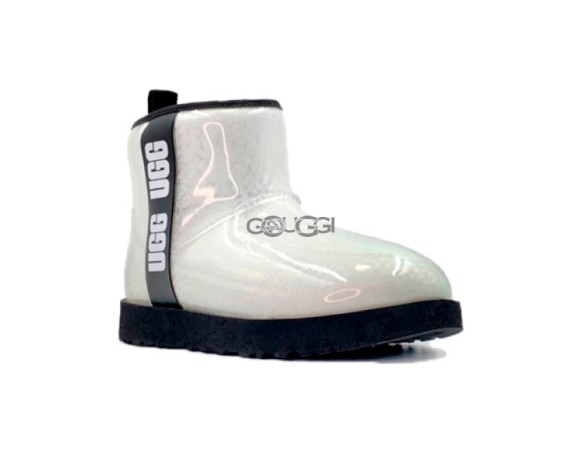 Женские прозрачные мини угги Classic Clear Mini Natural White