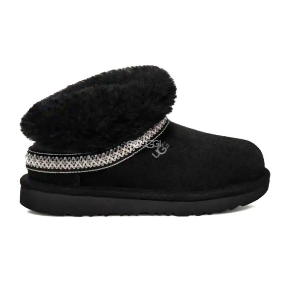 Женские мини угги Classic Mini Crescent - Black