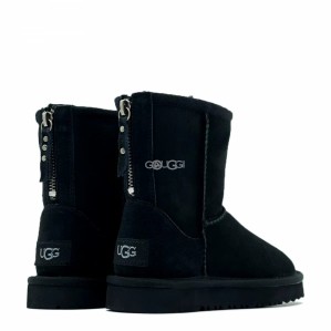 Ugg Kids Classic Short Zip II Black