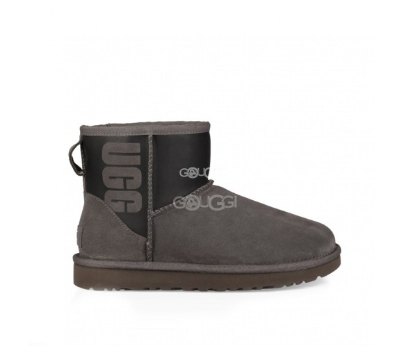 Женские мини угги Classic Mini Ugg Sparkle Boot Grey