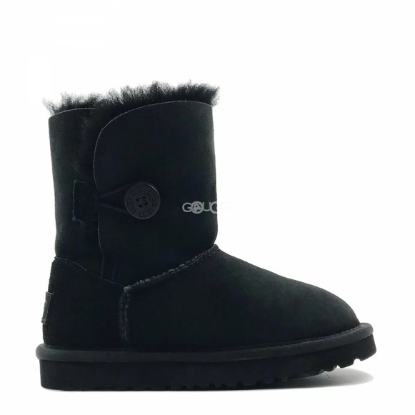 Детские угги с пуговицей Ugg Kids Bailey Button II Black