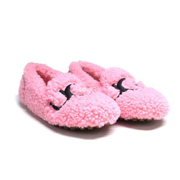 Женские мокасины UGG Hailey Fluff Loafer Pink