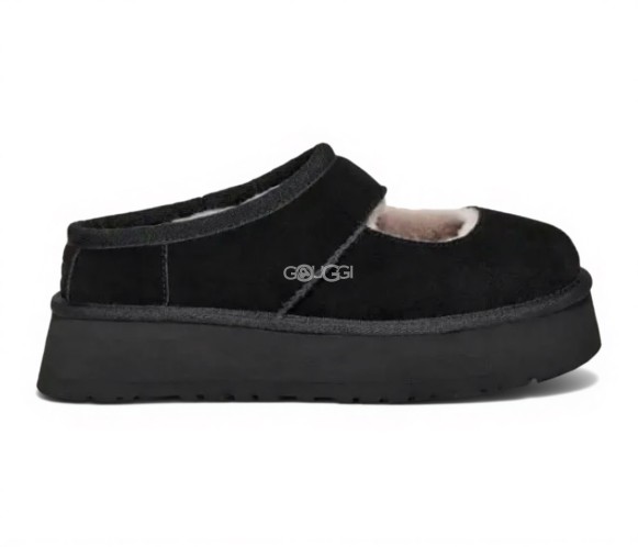 Женские слипоны на платформе Ugg Bea Mary Jane Black