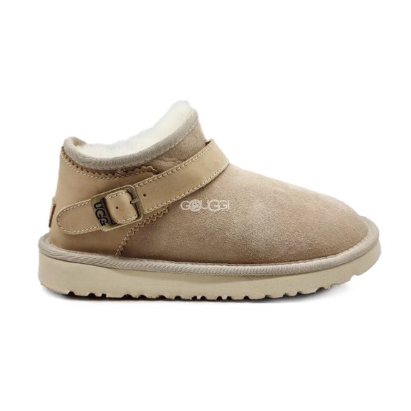 Женские ультра мини угги Ugg Ultra Mini Strap Beige