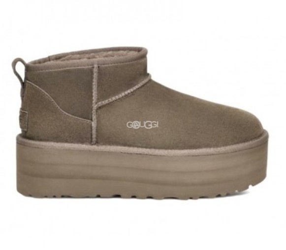 Женские ультра мини угги на платформе Ugg Classic Ultra Mini Platform Salate