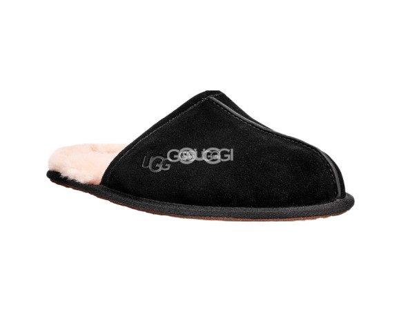 Мужские тапочки MENS Scuff Slippers Black