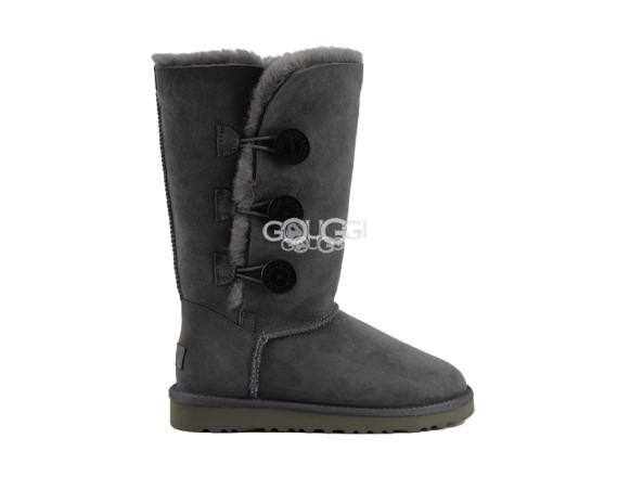 Женские угги с пуговицами Bailey Button Triplet Grey II