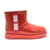 Женские прозрачные мини угги Ugg Mini Clear Red