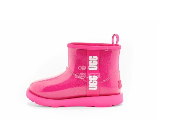 Детские прозрачные мини угги Kids Classic Clear Mini Rock Rose