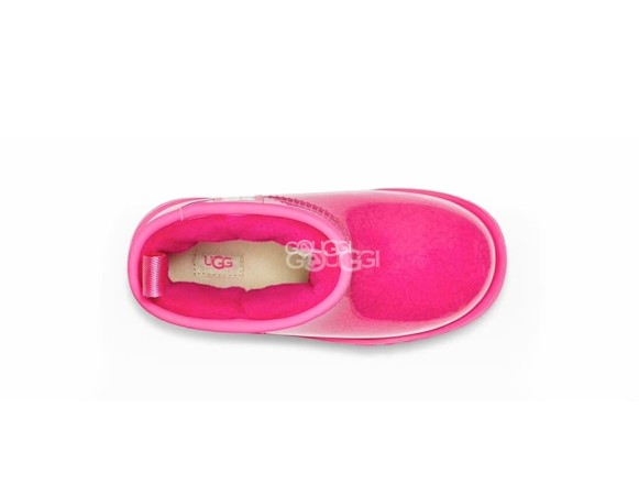 Детские прозрачные мини угги Kids Classic Clear Mini Rock Rose