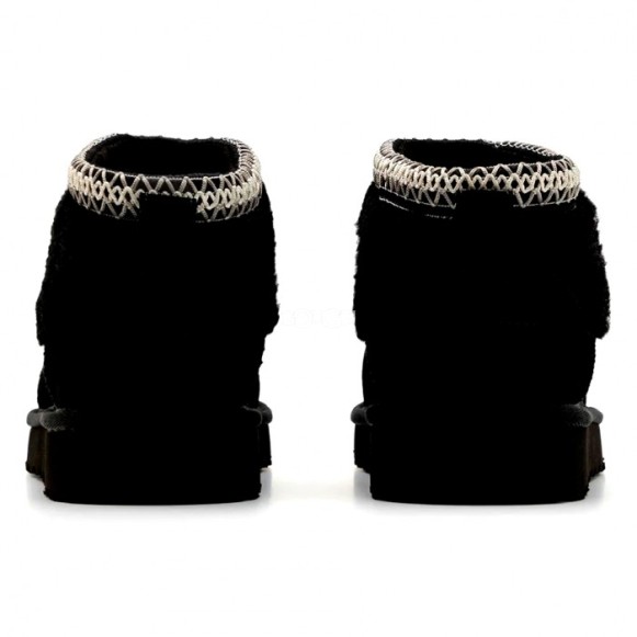 Женские ультра мини угги Ultra Mini Maxi Curly Boot - Black