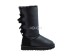 Женские высокие угги с бантиками Bailey Bow Tall Metallic Black