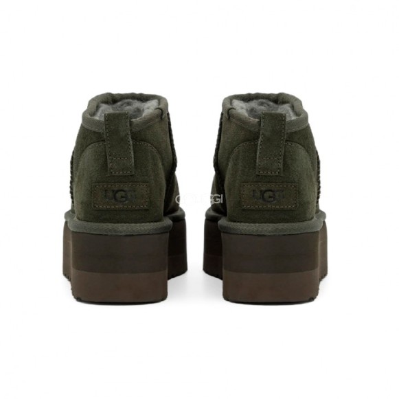 Женские ультра мини угги на платформе Ultra Mini Platform Boot - Forest Night