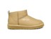 Женские кожаные ультра мини угги Ultra mini Leather Sand