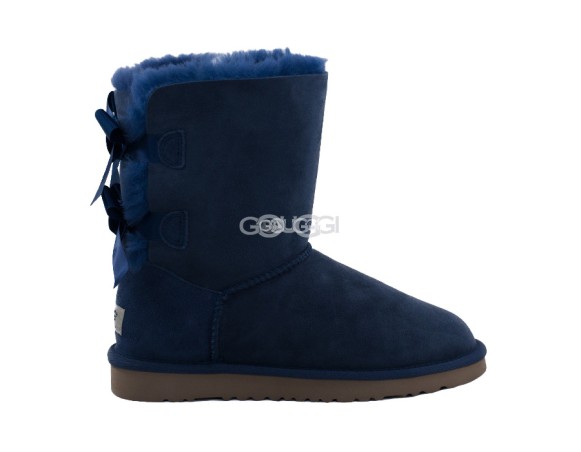Женские угги с бантиками Bailey Bow Navy
