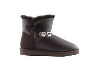 Bailey Button Mini Metallic Chocolate