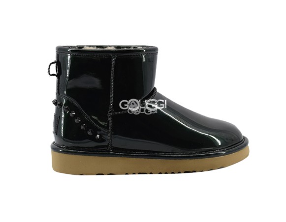 Женские мини угги Jimmy Choo Mini Spikes Green