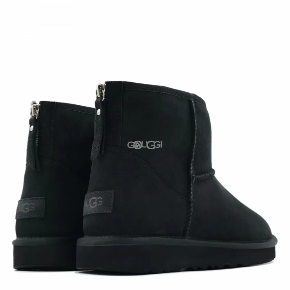 Мужские непромокаемые мини угги на молнии Ugg Mens Classic Mini Zip II Black