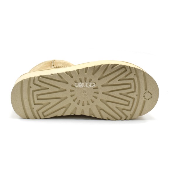Женские мини угги на платформе Ugg Classic Mini Platform Sand