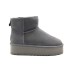 Женские мини угги на платформе Ugg Classic Mini Platform Grey