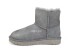 Женские мини угги Mini Bailey Logo Strap Suede Gray