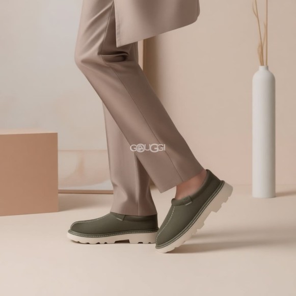 Мужские слипоны Ugg Mens Tasman Lug Moss Green Ceramic