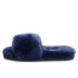 Женские тапочки Fluff Slide Slippers Navy Blue