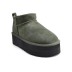 Женские ультра мини угги на платформе Ugg Classic Ultra Mini Platform Olive