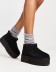 Женские ультра мини угги на платформе Ugg Classic Ultra Mini Platform Black