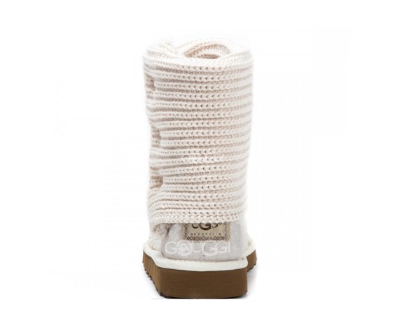 Женские вязаные угги Classic Cardy Cream
