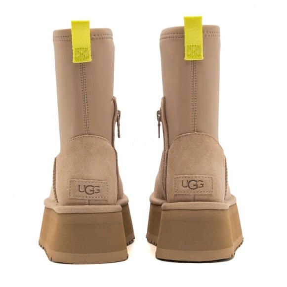 Женские угги  на платформе UGG Classic Dipper Sand