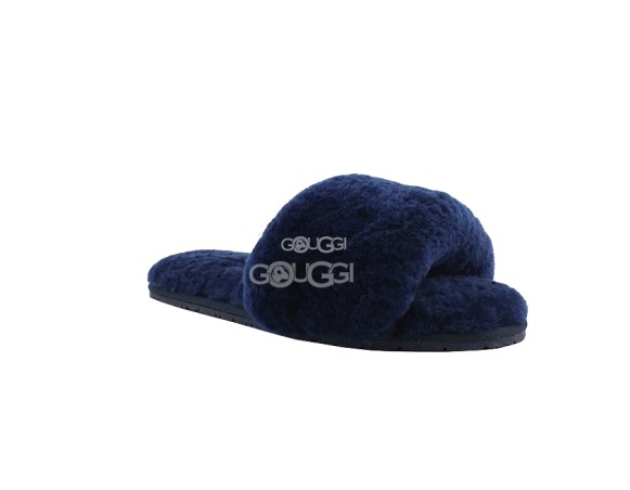 Женские тапочки Fluff Slide Slippers Navy
