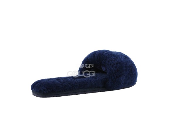 Женские тапочки Fluff Slide Slippers Navy