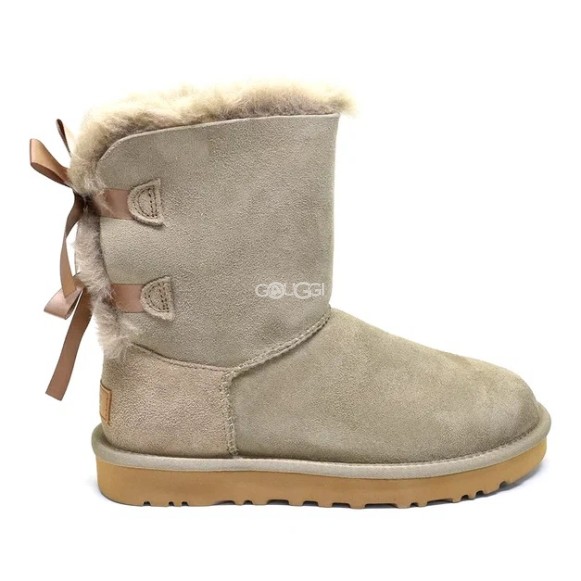Женские угги с бантиками Ugg Bailey Bow Beige