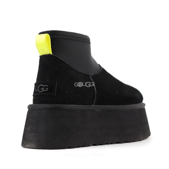 Женские мини угги на платформе Ugg Classic Mini Dipper Black