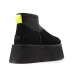 Женские мини угги на платформе Ugg Classic Mini Dipper Black