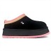 Женские слипоны на платформе UGG Tazz Black Tropical Pink