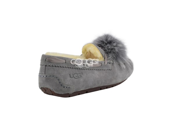 Женские мокасины Dakota Pom Pom Grey