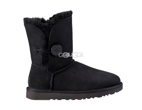 Женские угги с пуговицей Bailey Button Black II
