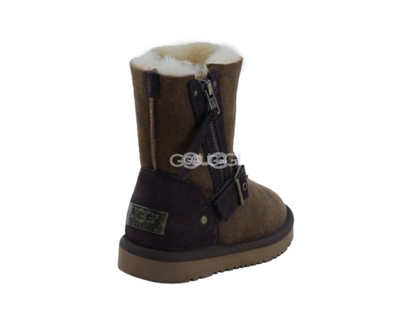 Детские короткие угги Kids Classic Short Blaise Bomber Chestnut