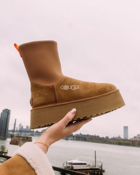Женские вязаные угги UGG Classic Dipper Chestnut