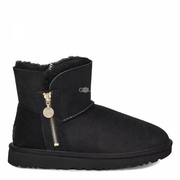 Женские короткие угги на молнии Ugg Bailey Zip Mini Black