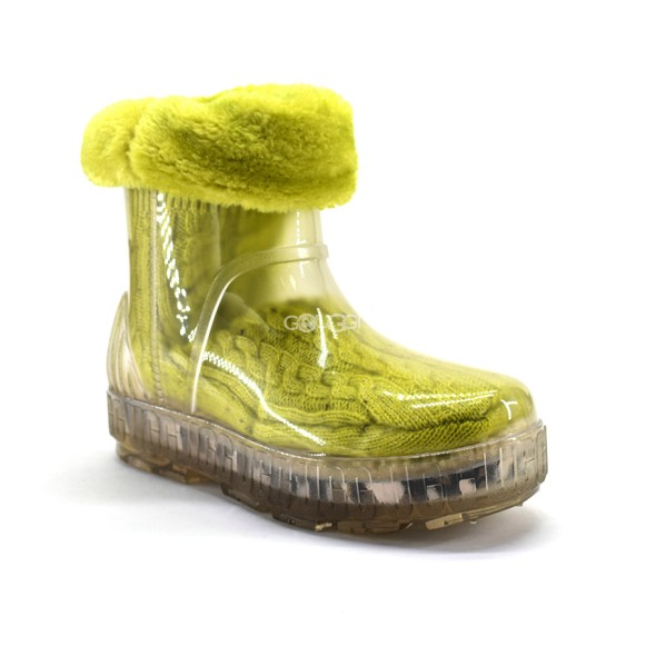 Женские прозрачные короткие угги Ugg Drizlita Clear Boot Yellow