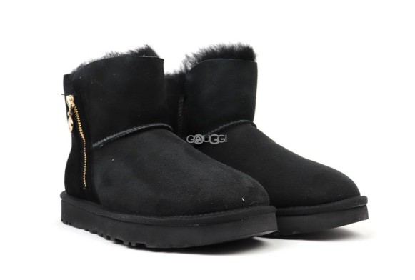 Женские угги на молнии Bailey Zip Mini Black