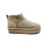 Женские ультра мини угги на платформе UGG Classic Ultra Mini Platform Beige