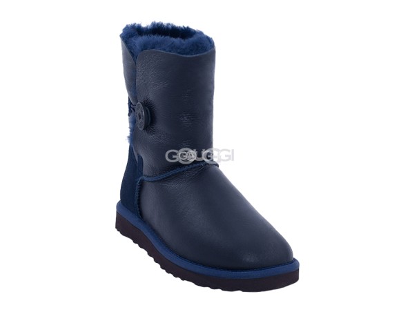 Женские угги с пуговицей Bailey Button Metallic Navy