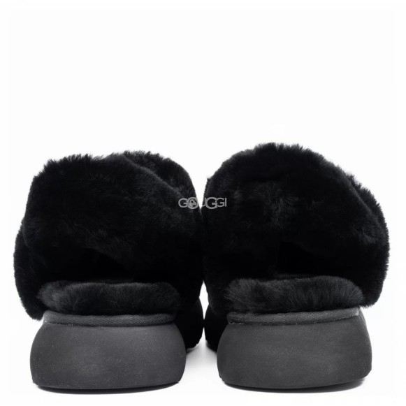 Женские тапочки Ugg Slippers Disquette Black